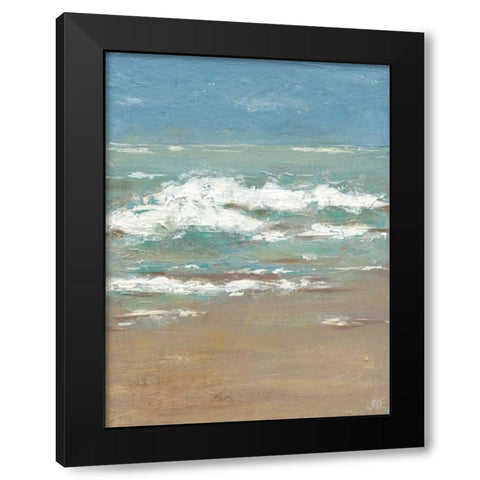 Waves I Black Modern Wood Framed Art Print with Double Matting by Reynolds, Jade