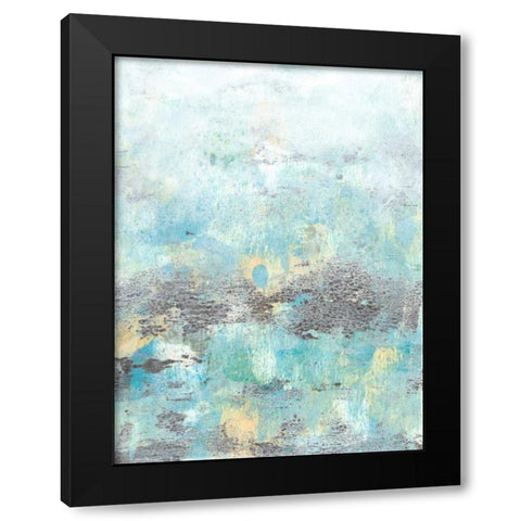 Cerulean Reflections I Black Modern Wood Framed Art Print with Double Matting by McCavitt, Naomi