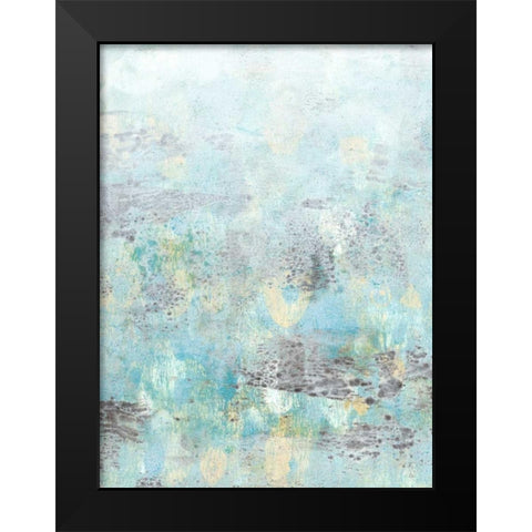 Cerulean Reflections II Black Modern Wood Framed Art Print by McCavitt, Naomi