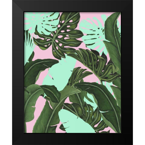 Neon Jungle II Black Modern Wood Framed Art Print by McCavitt, Naomi