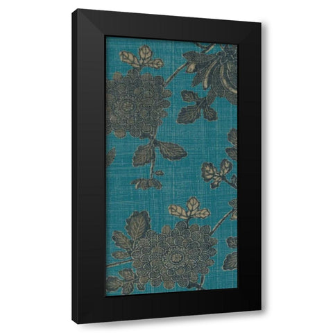 Chrysanthemum Panel I Black Modern Wood Framed Art Print with Double Matting by Zarris, Chariklia