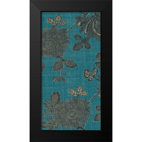 Chrysanthemum Panel I Black Modern Wood Framed Art Print by Zarris, Chariklia