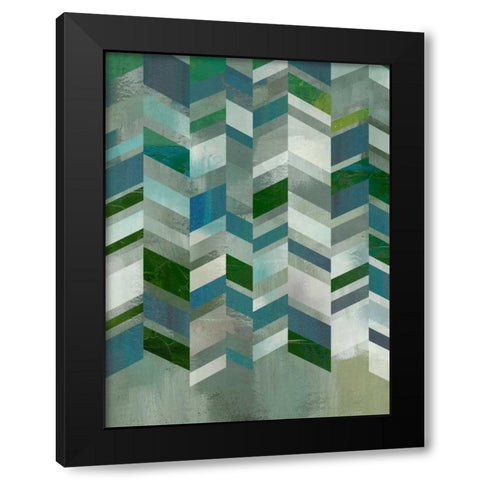 Ocean Elements I Black Modern Wood Framed Art Print with Double Matting by Zarris, Chariklia