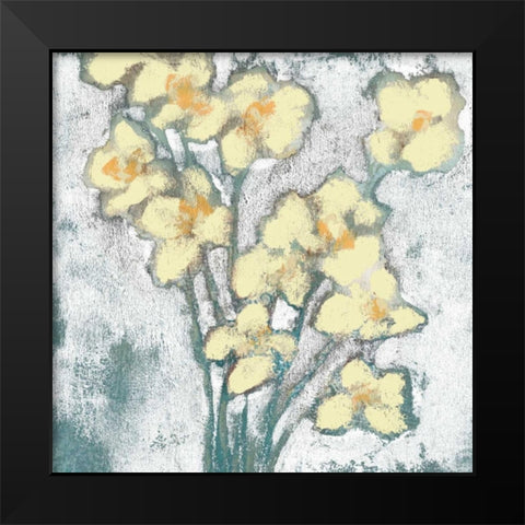 Buttercups I Black Modern Wood Framed Art Print by Goldberger, Jennifer