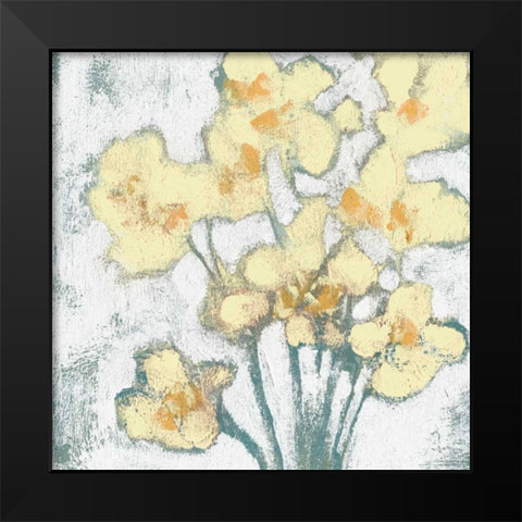 Buttercups II Black Modern Wood Framed Art Print by Goldberger, Jennifer