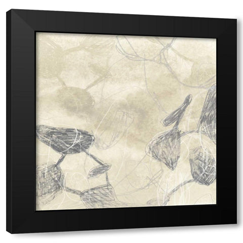 Graphite Inversion I Black Modern Wood Framed Art Print with Double Matting by Vess, June Erica