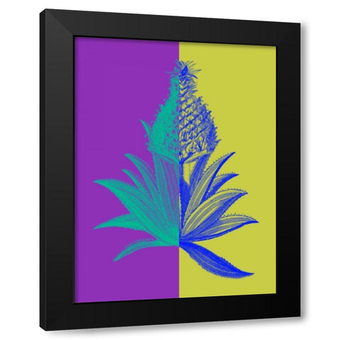 Pineapple Mix II Black Modern Wood Framed Art Print by Fagalde, Jarman