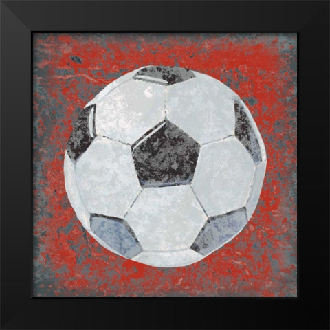 Grunge Sporting IV Black Modern Wood Framed Art Print by Studio W