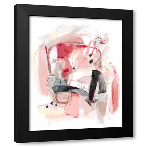 Soft Speak  II Black Modern Wood Framed Art Print with Double Matting by Long, Christina