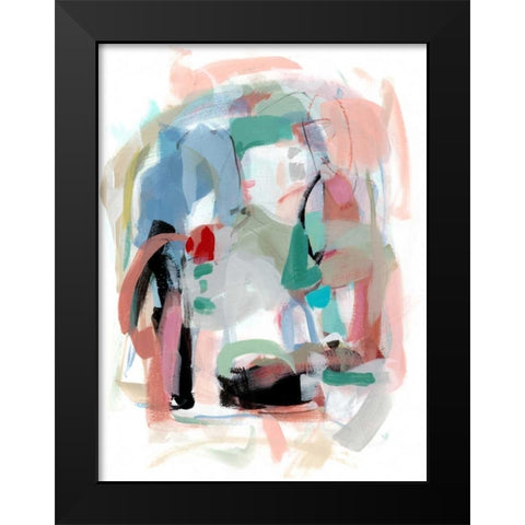 Summer Coral I Black Modern Wood Framed Art Print by Long, Christina