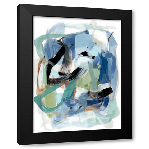Fall I Black Modern Wood Framed Art Print with Double Matting by Long, Christina
