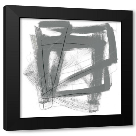 Tessellation VIII Black Modern Wood Framed Art Print by Vess, June Erica
