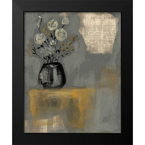 Floral Salon II Black Modern Wood Framed Art Print by Goldberger, Jennifer