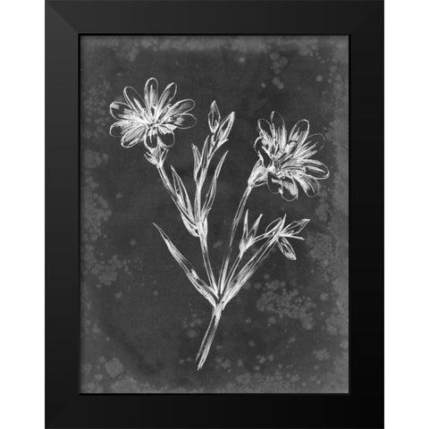 Slate Floral IV Black Modern Wood Framed Art Print by Harper, Ethan