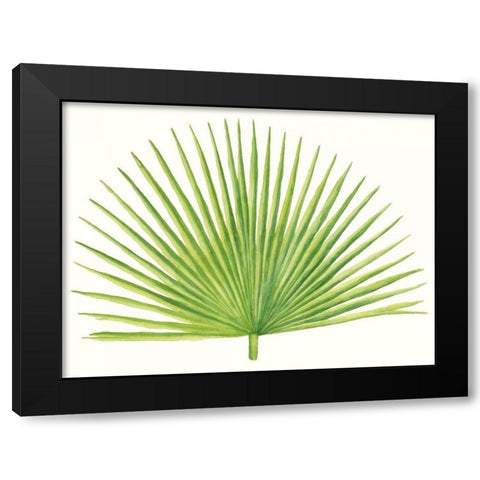 Tropical Breeze Leaves III Black Modern Wood Framed Art Print by McCavitt, Naomi
