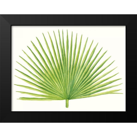 Tropical Breeze Leaves III Black Modern Wood Framed Art Print by McCavitt, Naomi