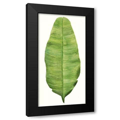 Tropical Breeze Leaves IV Black Modern Wood Framed Art Print with Double Matting by McCavitt, Naomi