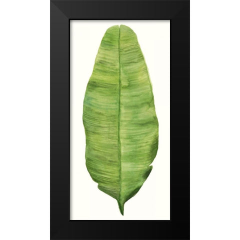 Tropical Breeze Leaves IV Black Modern Wood Framed Art Print by McCavitt, Naomi