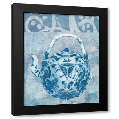 Chinese Teapot  I Black Modern Wood Framed Art Print by McCavitt, Naomi