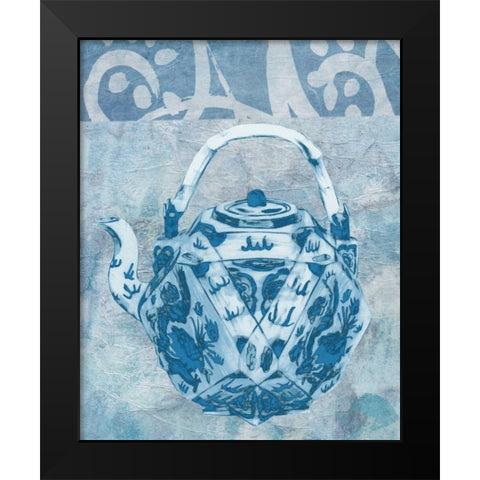Chinese Teapot  I Black Modern Wood Framed Art Print by McCavitt, Naomi