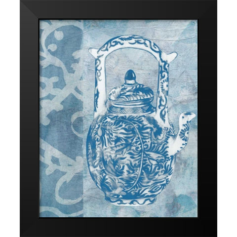 Chinese Teapot  II Black Modern Wood Framed Art Print by McCavitt, Naomi