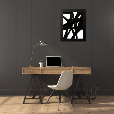 Jagged II Black Modern Wood Framed Art Print by McKenzie, Steve