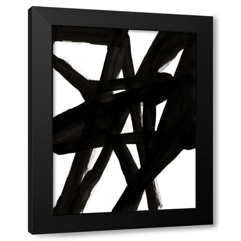 Jagged II Black Modern Wood Framed Art Print with Double Matting by McKenzie, Steve