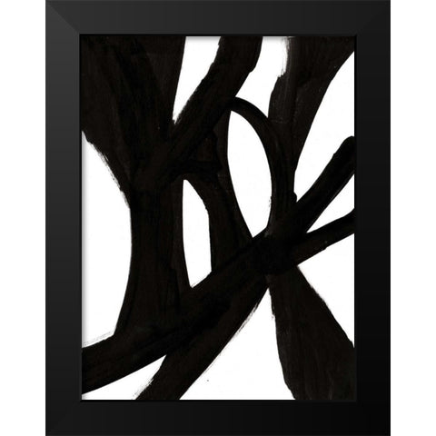 Jagged IV Black Modern Wood Framed Art Print by McKenzie, Steve