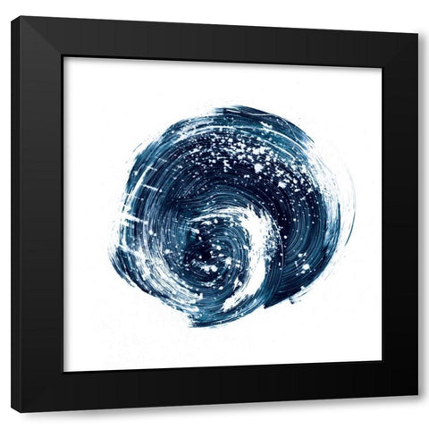 Indigo Nebula I Black Modern Wood Framed Art Print by Harper, Ethan