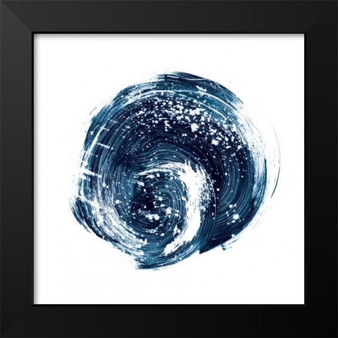 Indigo Nebula I Black Modern Wood Framed Art Print by Harper, Ethan