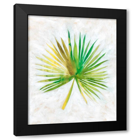 Ocean Side Palms  II Black Modern Wood Framed Art Print with Double Matting by Zarris, Chariklia