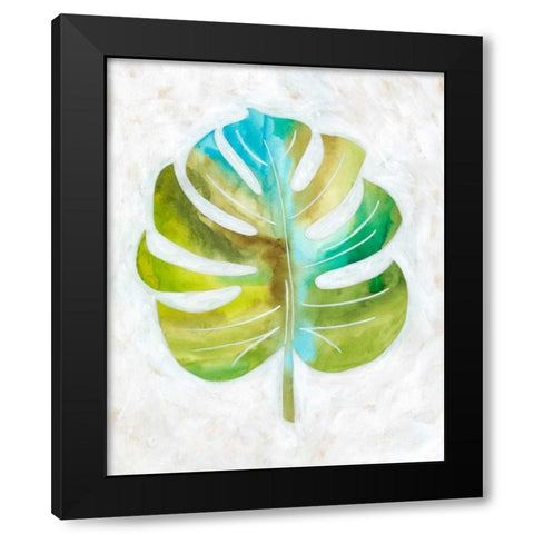 Ocean Side Palms  III Black Modern Wood Framed Art Print with Double Matting by Zarris, Chariklia