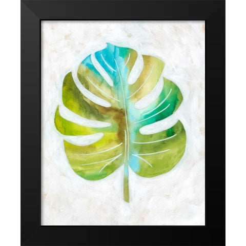 Ocean Side Palms  III Black Modern Wood Framed Art Print by Zarris, Chariklia
