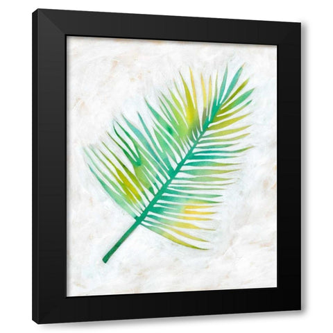 Ocean Side Palms  IV Black Modern Wood Framed Art Print by Zarris, Chariklia