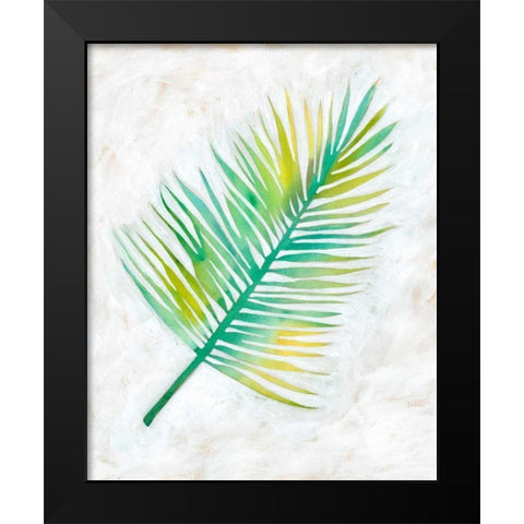 Ocean Side Palms  IV Black Modern Wood Framed Art Print by Zarris, Chariklia