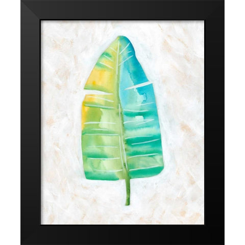 Ocean Side Palms  V Black Modern Wood Framed Art Print by Zarris, Chariklia