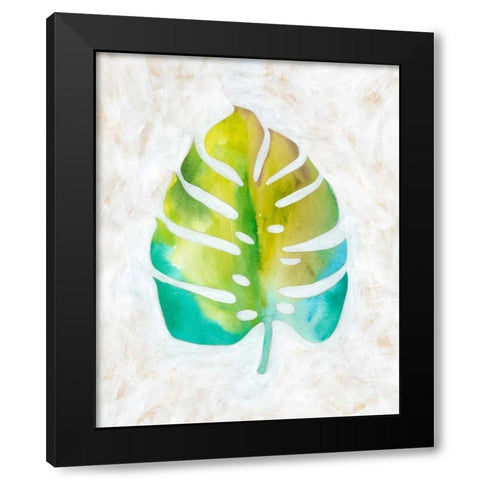 Ocean Side Palms  VI Black Modern Wood Framed Art Print with Double Matting by Zarris, Chariklia