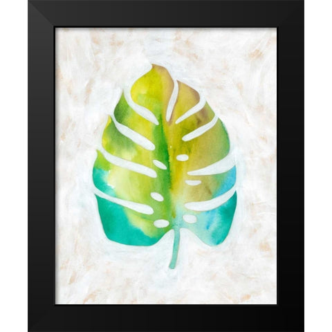 Ocean Side Palms  VI Black Modern Wood Framed Art Print by Zarris, Chariklia