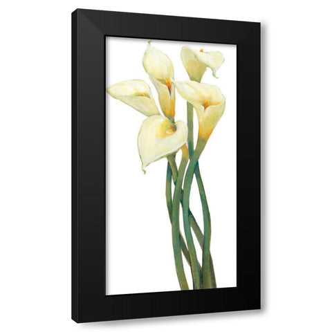 Callas on Silver I Black Modern Wood Framed Art Print by OToole, Tim