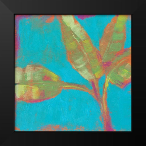 Tropical Palm Pop I Black Modern Wood Framed Art Print by Goldberger, Jennifer