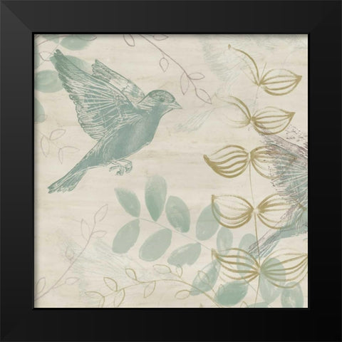Avian Grove I Black Modern Wood Framed Art Print by Vess, June Erica