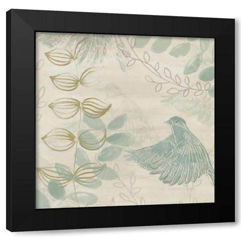 Avian Grove II Black Modern Wood Framed Art Print with Double Matting by Vess, June Erica