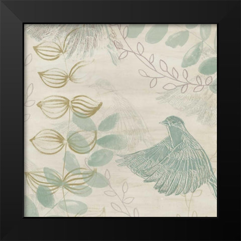 Avian Grove II Black Modern Wood Framed Art Print by Vess, June Erica