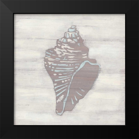 Driftwood Silhouette III Black Modern Wood Framed Art Print by Vess, June Erica