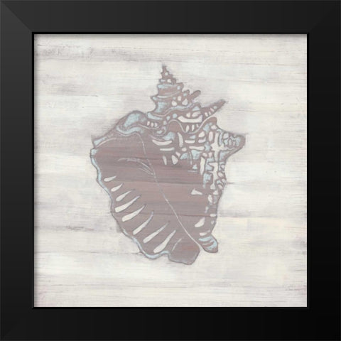 Driftwood Silhouette V Black Modern Wood Framed Art Print by Vess, June Erica