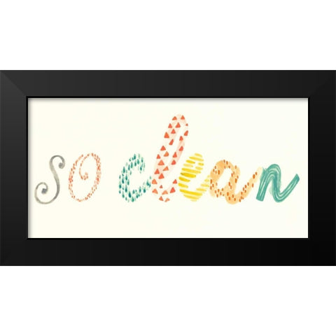Fresh and Clean II Black Modern Wood Framed Art Print by Vess, June Erica