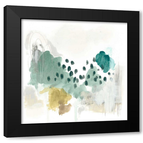 Rain Cloud II Black Modern Wood Framed Art Print with Double Matting by Vess, June Erica