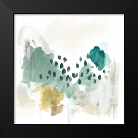Rain Cloud II Black Modern Wood Framed Art Print by Vess, June Erica
