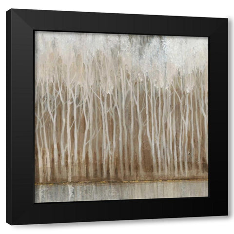 Whispering Trees II Black Modern Wood Framed Art Print with Double Matting by OToole, Tim