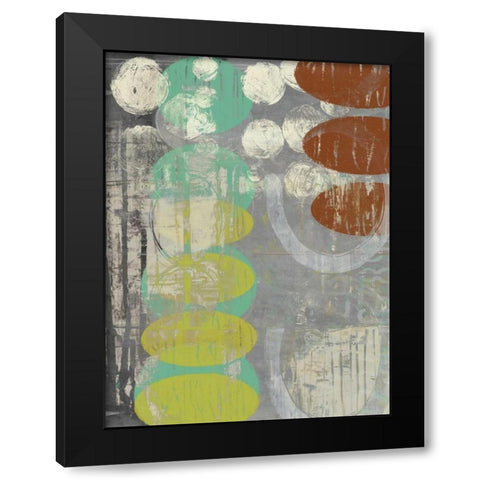 Circles Circle I Black Modern Wood Framed Art Print by Goldberger, Jennifer